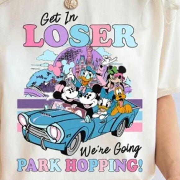 Disney Mickey And Friends Get In Loser Unisex Adult Shirt 05 - Picture 2 of 5